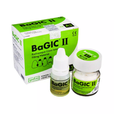 BaGIC-II Radiopaque Self-Cured Glass Ionomer Filling Material | 15g Powder & 10g Liquid | Core Build-Up & Cavity Restoration